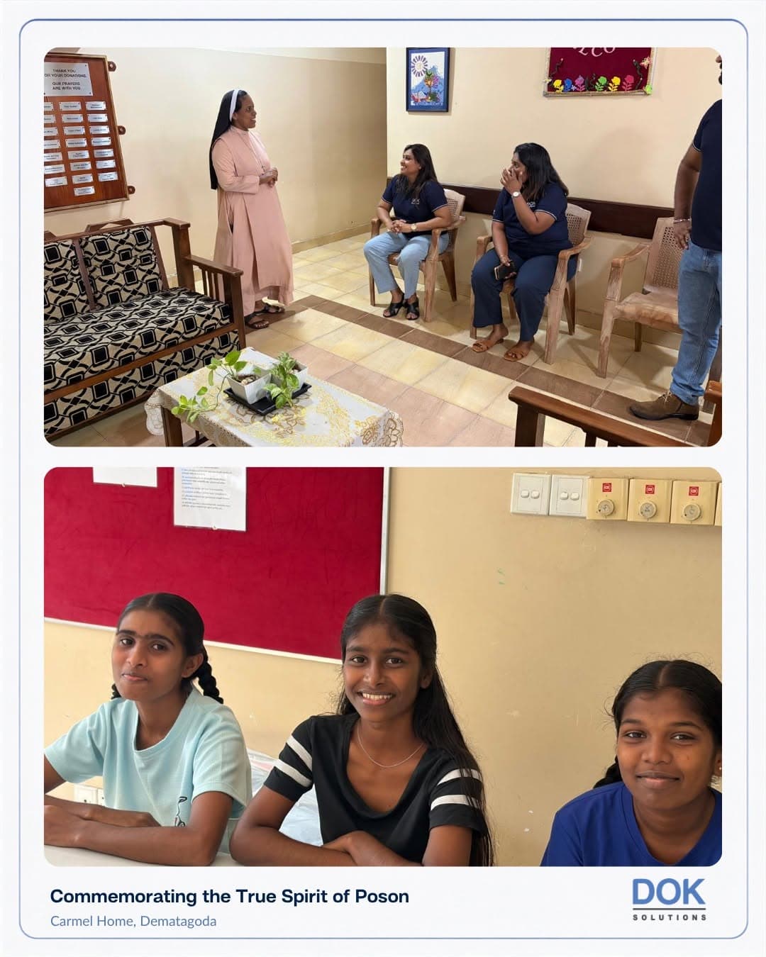 Spreading Care This Poson Poya — DOK Solutions Visits Carmel Home, Dematagoda