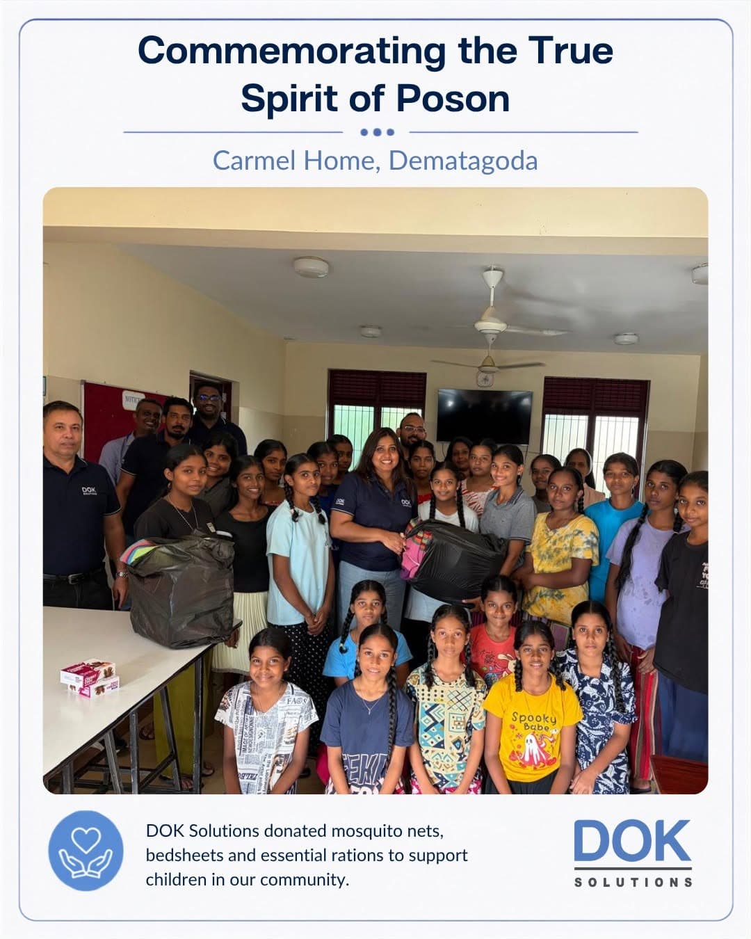 Spreading Care This Poson Poya — DOK Solutions Visits Carmel Home, Dematagoda